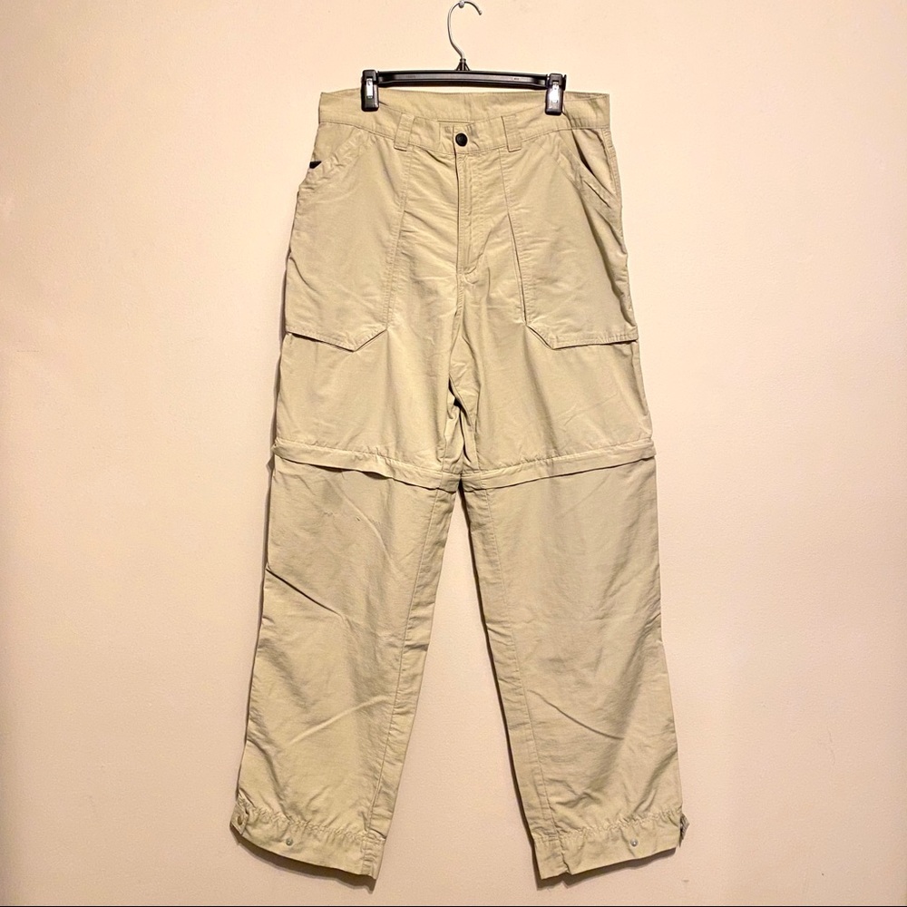 Patagonia Convertible Khaki Zip-Off Pants size 34